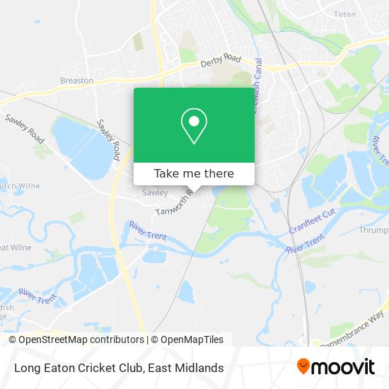 Long Eaton Cricket Club map