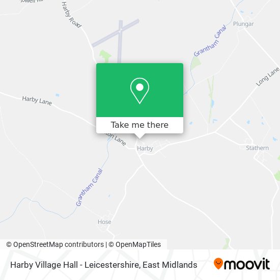 Harby Village Hall - Leicestershire map
