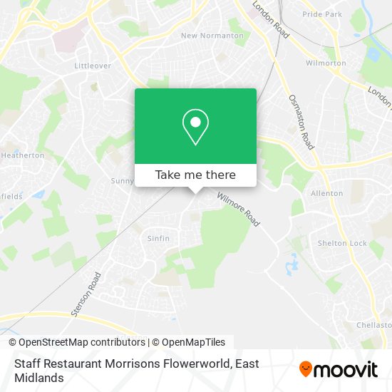 Staff Restaurant Morrisons Flowerworld map
