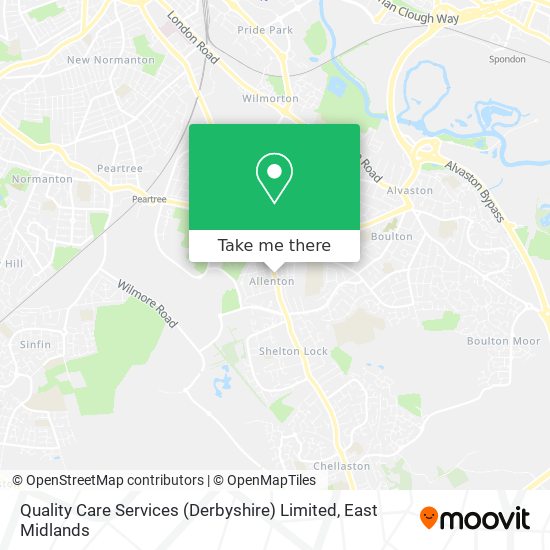 Quality Care Services (Derbyshire) Limited map