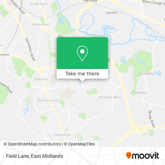 Field Lane map