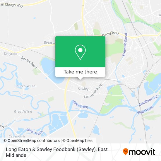 Long Eaton & Sawley Foodbank map