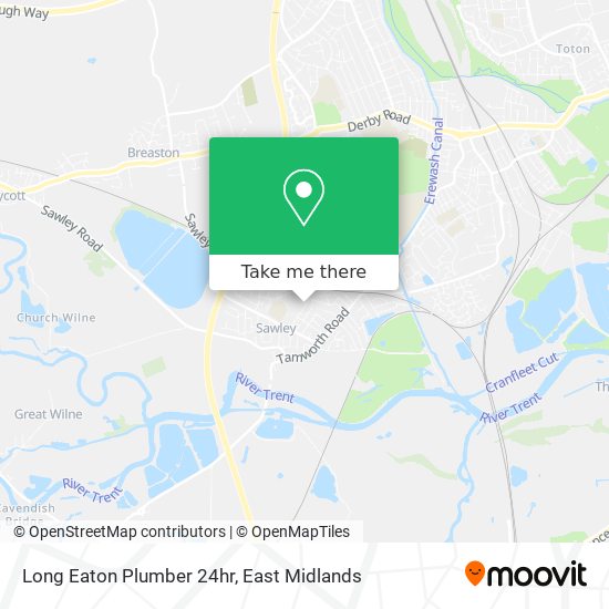 Long Eaton Plumber 24hr map