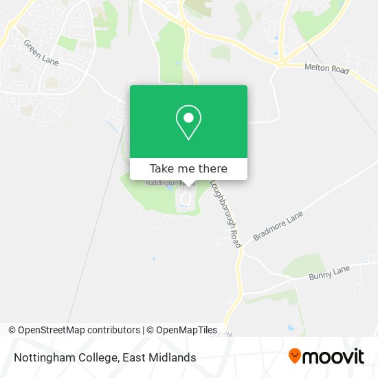 Nottingham College map