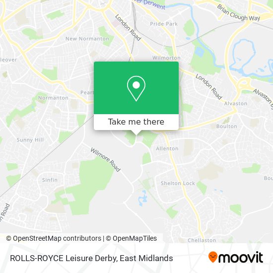 ROLLS-ROYCE Leisure Derby map