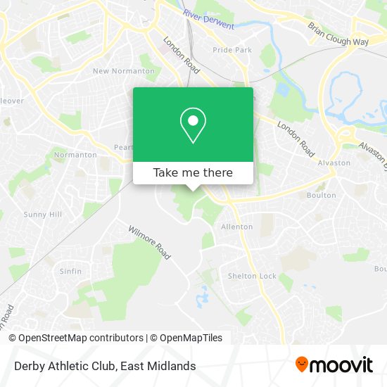 Derby Athletic Club map