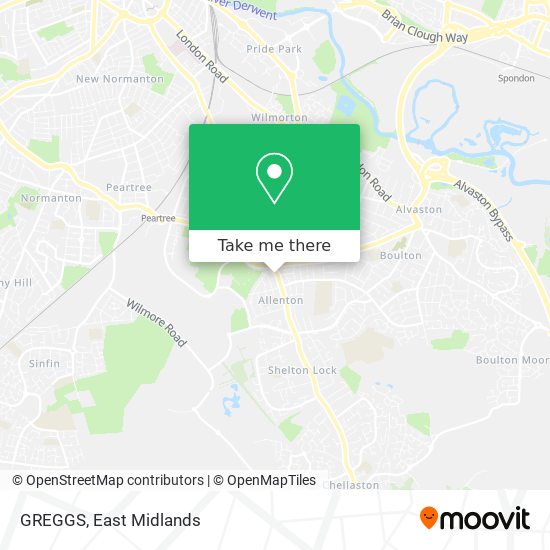 GREGGS map