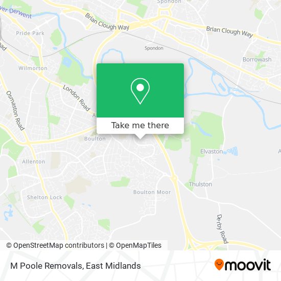 M Poole Removals map