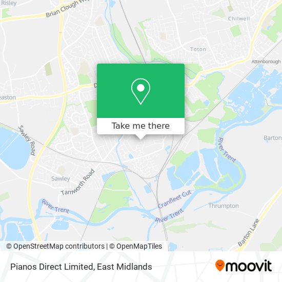 Pianos Direct Limited map