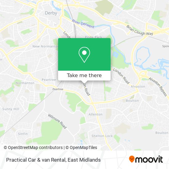 Practical Car & van Rental map