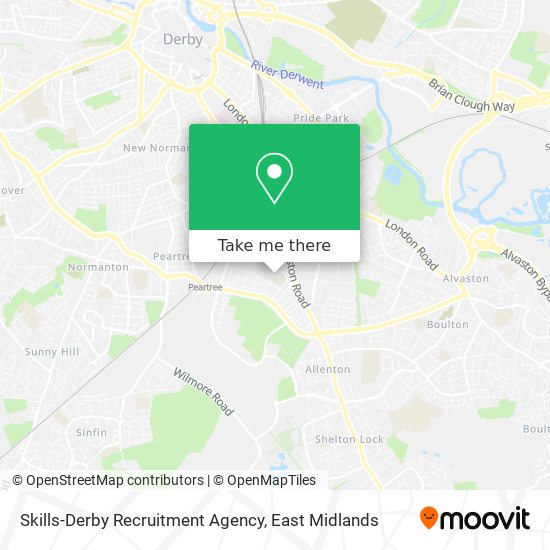 Skills-Derby Recruitment Agency map