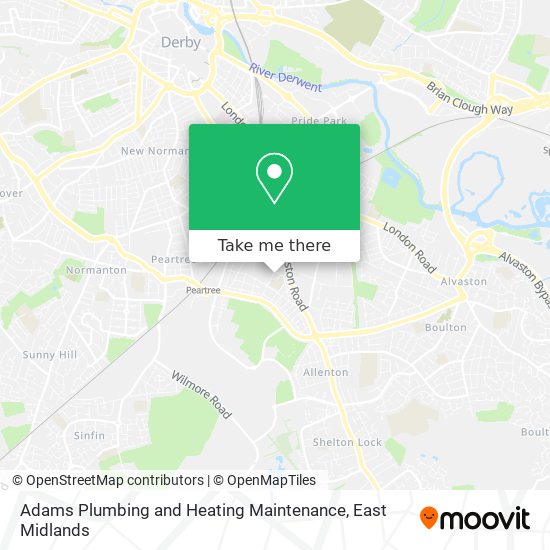 Adams Plumbing and Heating Maintenance map