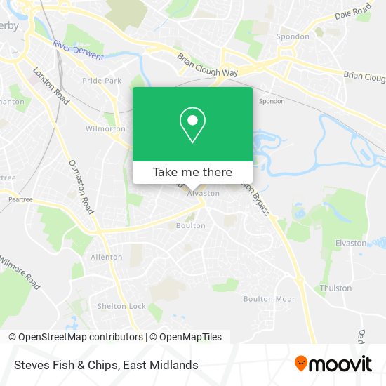 Steves Fish & Chips map