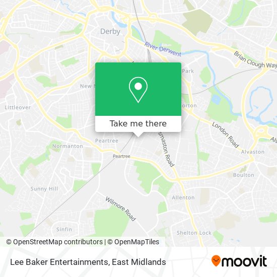 Lee Baker Entertainments map