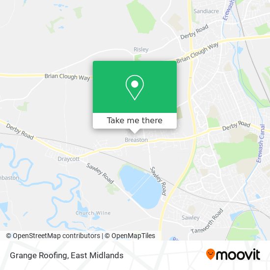 Grange Roofing map