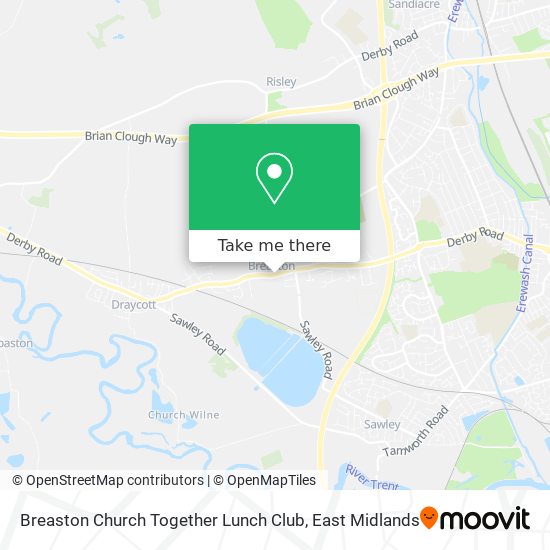 Breaston Church Together Lunch Club map