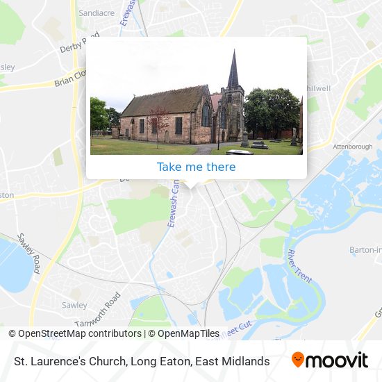 St. Laurence's Church, Long Eaton map