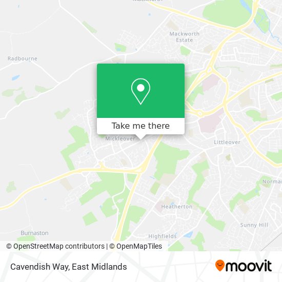 Cavendish Way map