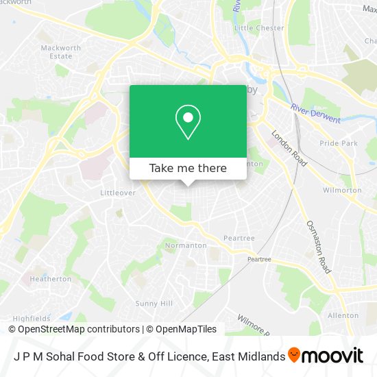 J P M Sohal Food Store & Off Licence map