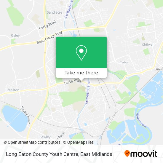 Long Eaton County Youth Centre map