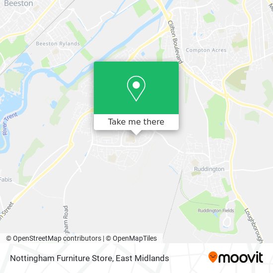 Nottingham Furniture Store map