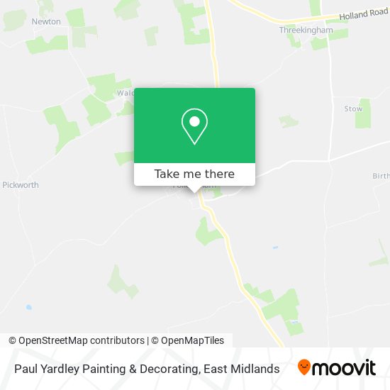 Paul Yardley Painting & Decorating map