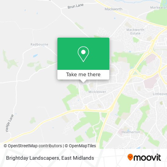 Brightday Landscapers map