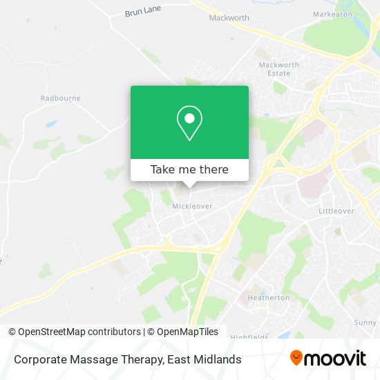 Corporate Massage Therapy map