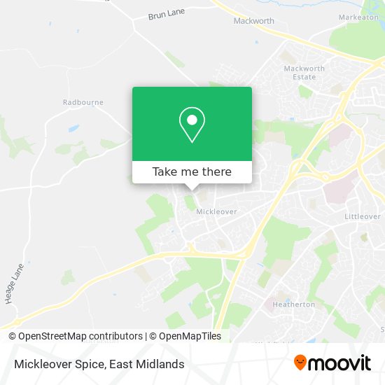 Mickleover Spice map