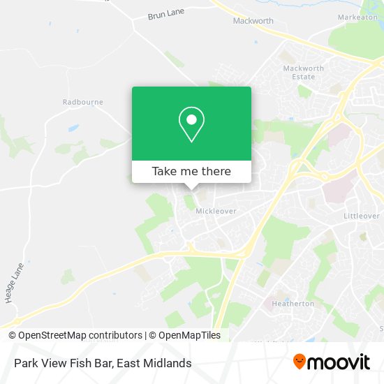Park View Fish Bar map
