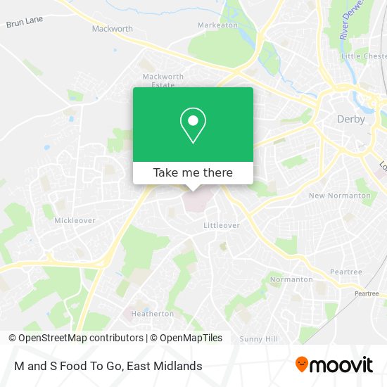 M and S Food To Go map