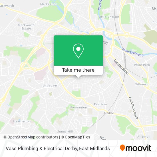 Vass Plumbing & Electrical Derby map