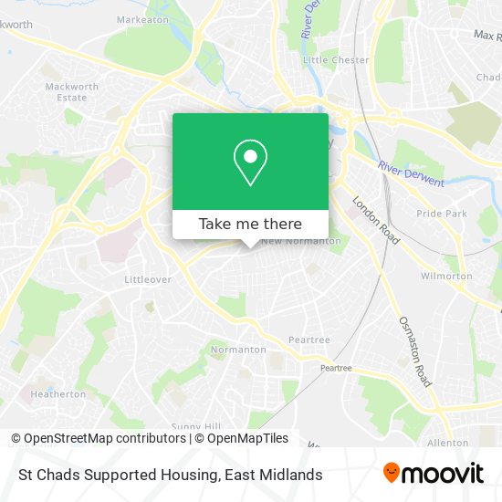 St Chads Supported Housing map