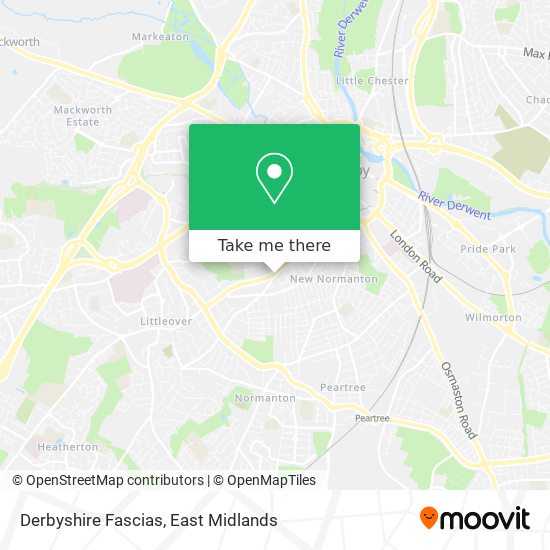 Derbyshire Fascias map