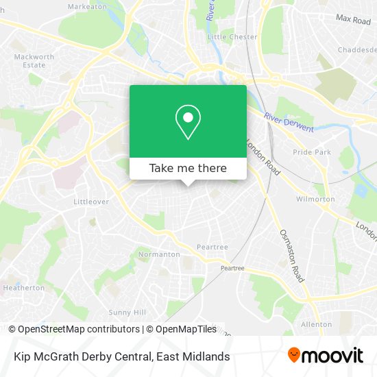 Kip McGrath Derby Central map