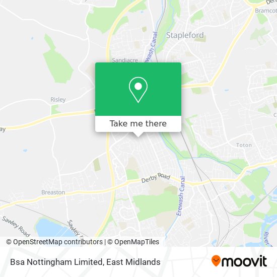 Bsa Nottingham Limited map