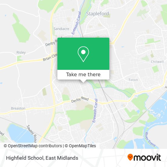 Highfield School map