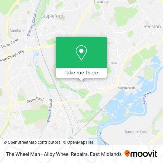 The Wheel Man - Alloy Wheel Repairs map