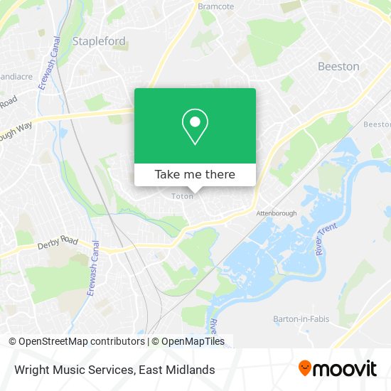 Wright Music Services map
