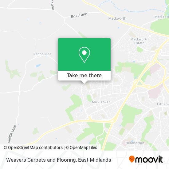 Weavers Carpets and Flooring map