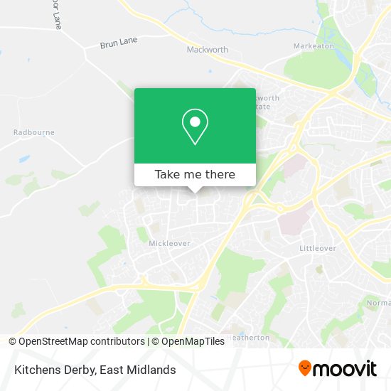 Kitchens Derby map