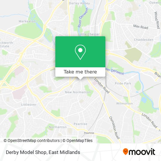 Derby Model Shop map
