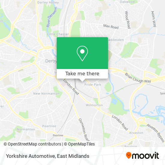 Yorkshire Automotive map