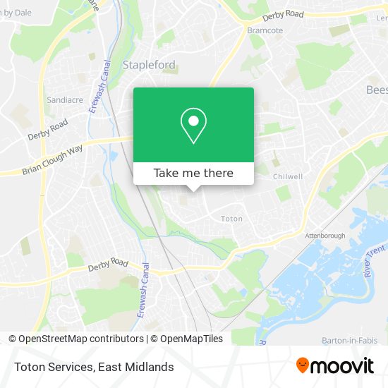 Toton Services map