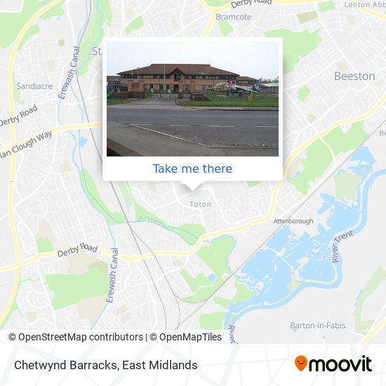Chetwynd Barracks map