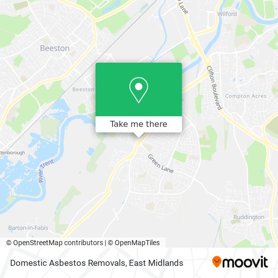 Domestic Asbestos Removals map