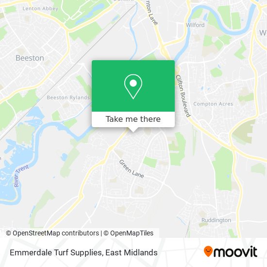 Emmerdale Turf Supplies map