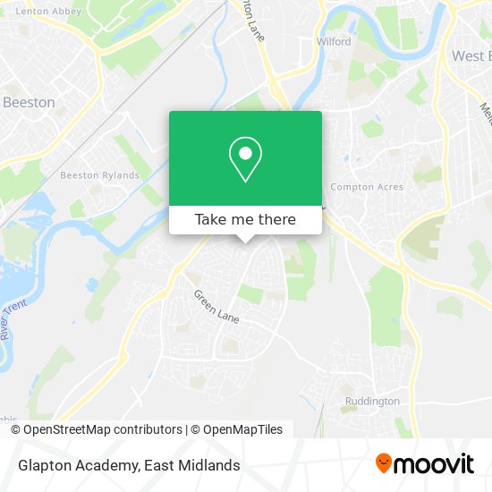 Glapton Academy map
