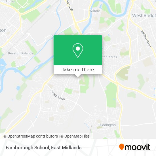 Farnborough School map