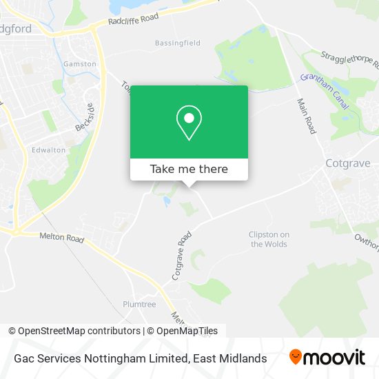 Gac Services Nottingham Limited map